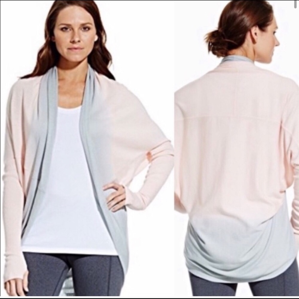 Calia by Carrie Dip Dye Ombre Cocoon Open Sweater